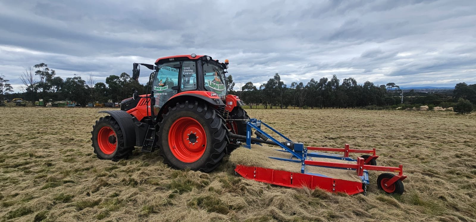 Mr Lawn Guru - Grass Slashing and Mulching using Tractor