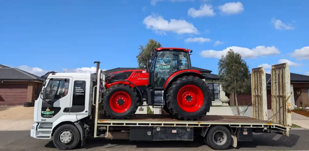 Tractor Slasher on a Truck - Mr Lawn Guru